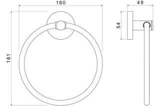 Полотенцедержатель Aquatek Европа AQ4112MB черный