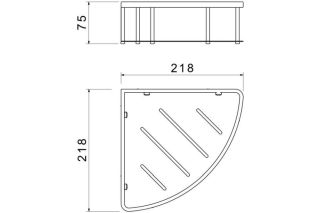 Полка для душа Aquatek AQ4926CR хром