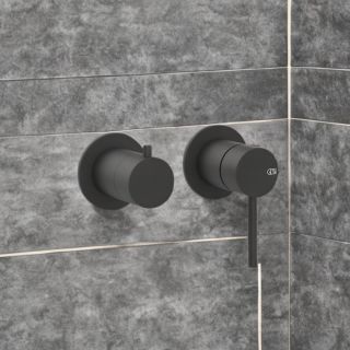 Встраиваемый смеситель для душа Gessi 316 54077.299 чёрный матовый