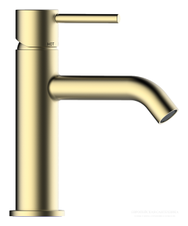 Смеситель для раковины Bossini Teo-M Z00701.043 сатинированное золото