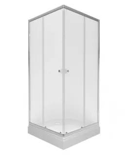 Душевой уголок Triton Вента-Хром-Вельвет Щ0000067980 80x80 см на поддоне профиль хром стекло матовое