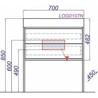 Напольная тумба под раковину Clarberg Logic LOG0107N 70см белый