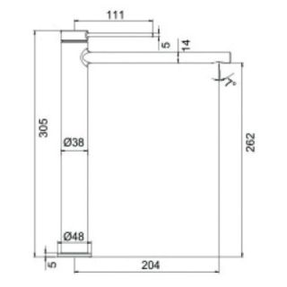 Смеситель для раковины Frap F1067-2 хром