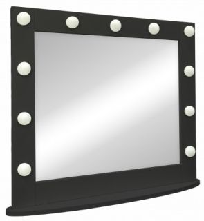 Зеркало гримёрное Continent ЗГП43 настольное 80см чёрный