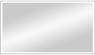 Зеркало с подсветкой Continent Frame Black ЗЛП1177 с сенсорным выключателем 120см чёрный