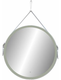 Зеркало с подсветкой Continent Millenium White ЗЛП738 на ремне 65см белый
