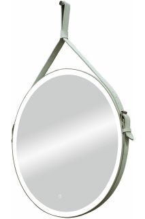 Зеркало с подсветкой Continent Millenium White ЗЛП963 на ремне 50см белый