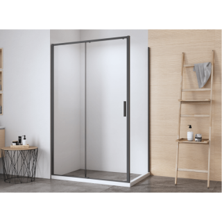 Душевой уголок Aquanet Pleasure Evo AE65-140x90-BT 324140 140x90 см профиль чёрный матовый стекло прозрачное