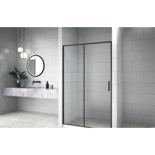 Душевая дверь Aquanet Pleasure Evo AE65-N130-BT 312539 130 см профиль чёрный стекло прозрачное