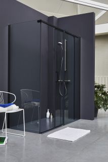 Душевая перегородка для ванны  Jacob Delafon Contra E22FC90-BL 90 см