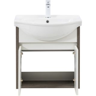 Тумба под раковину Aquanet Сидней 345122 60 см дуб рошелье/белый