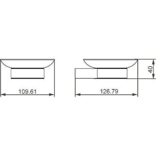 Мыльница Aquanet 241903 чёрный матовый