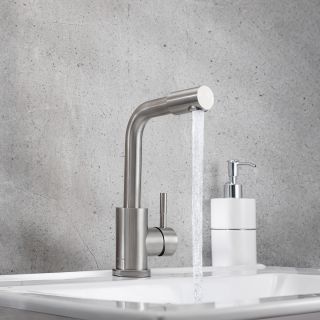 Смеситель для раковины РМС SUS124-001F-3 нержавеющая сталь