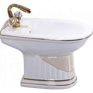 Биде CeramaLux Lux Classic  J-816 напольное белое