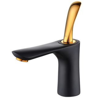 Смеситель для раковины DQ Venice Baciano чёрный/золото DA1032159
