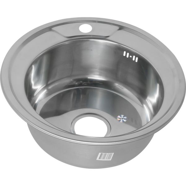 Мойка 490 N Melana 0,6/170 хром с сифоном (017N*16)