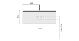Тумба под раковину Armadi Art Quatro 790-M1-100-W-A 100 см ива/антрацит