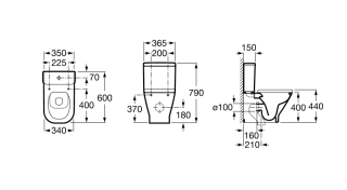 Унитаз Roca Gap rimless 34273700H