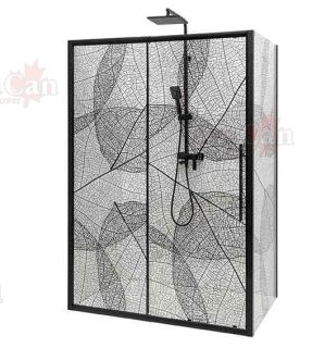 Душевой уголок AvaCan FB 160-180 + SB 80 чёрный