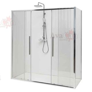 Душевой уголок AvaCan FC2 170-190 + SC100 хром