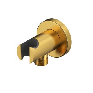 Угловой соединительный элемент с держателем лейки WHITECROSS Y1005GLB брашированное золото