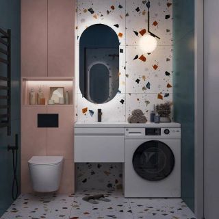 Тумба под раковину над стиральной машиной Vigo Urban 042 60 см белый