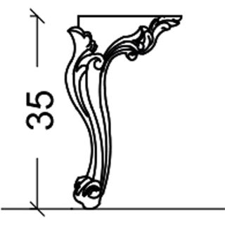 Ножки для мебели Armadi Art Neoart 35см бронза 855-BR h35