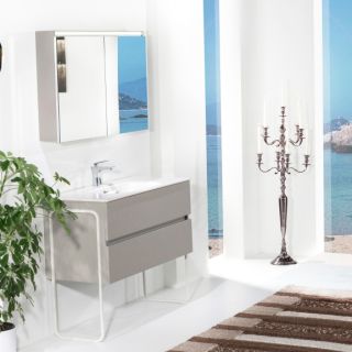 Зеркальный шкаф Armadi Art Vallessi 100см кашемир 546-C