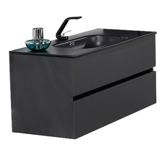 Тумба под раковину Armadi Art Vallessi 100см антрацит матовый 837-100-A matt