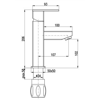 Смеситель для раковины Rav Slezak Loira LR528.5Z Золото
