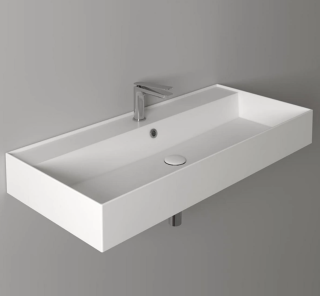 Раковина SIMAS AGILE AG101 bi*1  белая 101 см