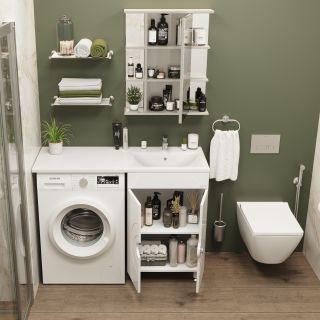 Шкаф-зеркало Onika Глория 206041 60см белый