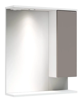 Шкаф-зеркало с подсветкой Onika Марви 206088 правый 60см мокко