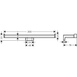 Держатель туалетной бумаги Hansgrohe AddStoris  41748700 двойной Белый матовый