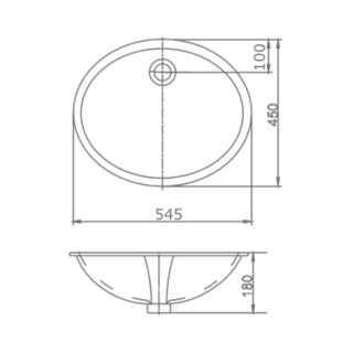 Раковина SSWW CL3079 545?450?180