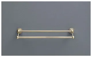 Полотенцедержатель двойной Aquanet 189261 бронза