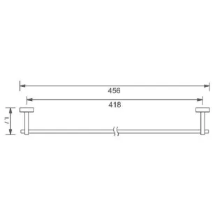 Полотенцедержатель Aquanet 189292 хром