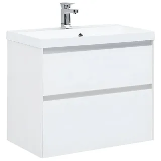 Тумба под раковину Aquanet Гласс 238361 80 см белый