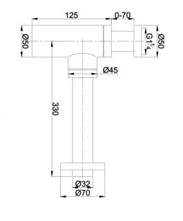 Сифон для раковины Omnires хром A186CR