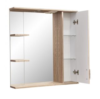 Зеркало-шкаф с подсветкой Stella Polar Кармела 75см карпатская ель SP-00000182