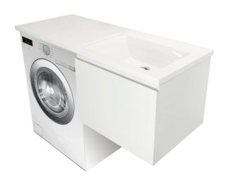 Подвесная тумба с раковиной Эстет Dallas Luxe ФР-00002927 П 140см один ящик белый