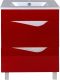 Тумба под раковину Bellezza Эйфория 60см красный 00000010223