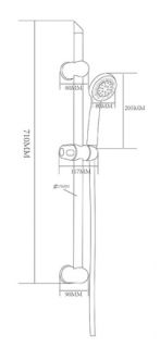 Душевой комплект OneLife OL11b черный