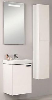 Шкаф-колонна Акватон Йорк белый/выбеленное дерево 1A171203YOAY0