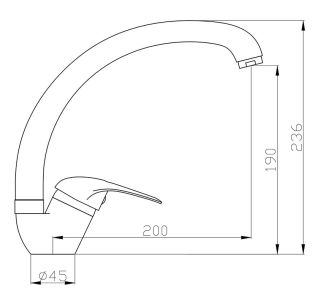 Смеситель для кухни Agger Move A0600200
