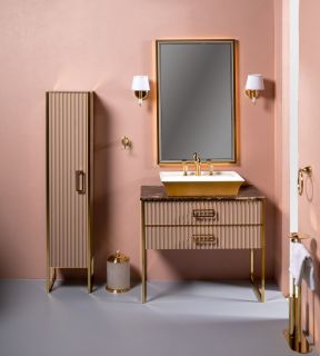 Зеркало Armadi Art Monaco 70см капучино/золото 566-CPG