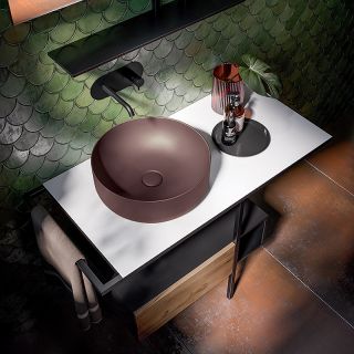 Раковина Kerasan Nolita 534475 Borgogna matt 40 см