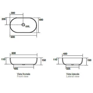 Раковина Kerasan Nolita 534301 белая 60 см