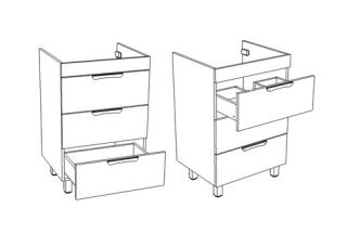 Тумба под раковину для стиральной машины Corozo Алиот 120 белый SD-00000597