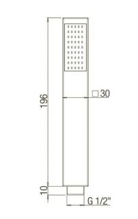 Душевая лейка Paini Dax 82CR155 хром